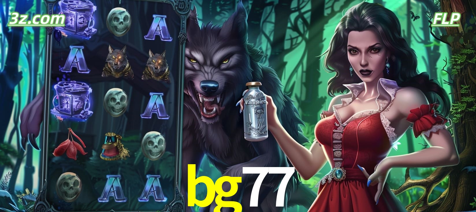 Slots online tema de lobisomem e vampira no bg77 cassino Brasil