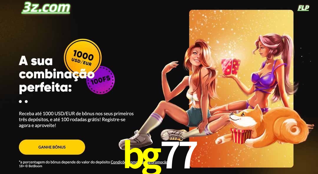 bg77 cassino online Brasil com promoção especial de depósito e jackpots