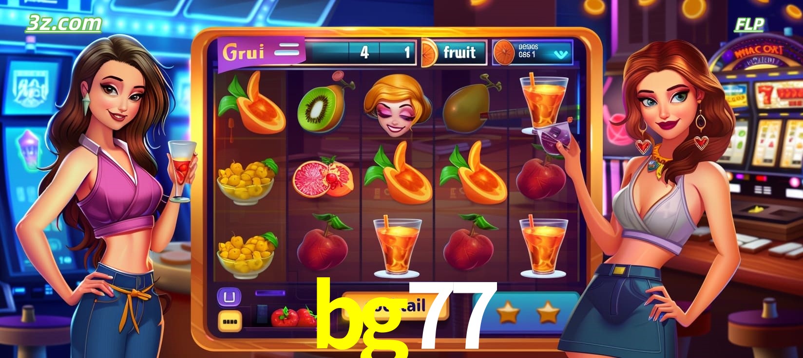 bg77 cassino online com caça-níqueis de frutas e coquetéis coloridos