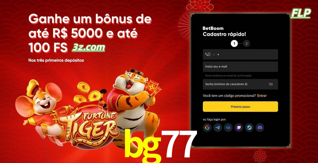 bg77 cassino Brasil bônus de boas-vindas até R$5000 e 100 free spins