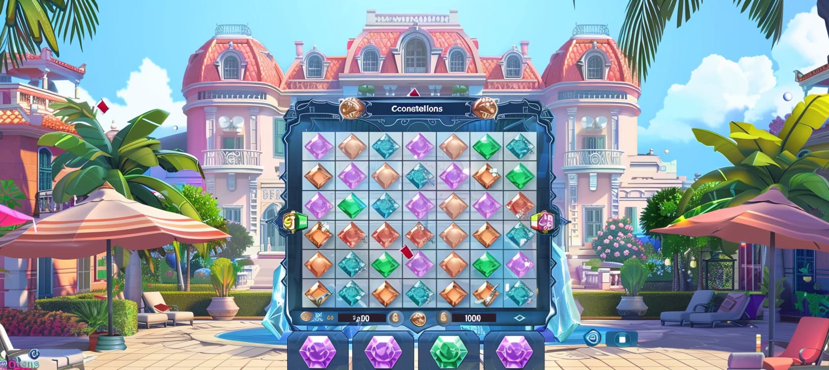 bg77 Constellations slot game cassino online com pedras preciosas